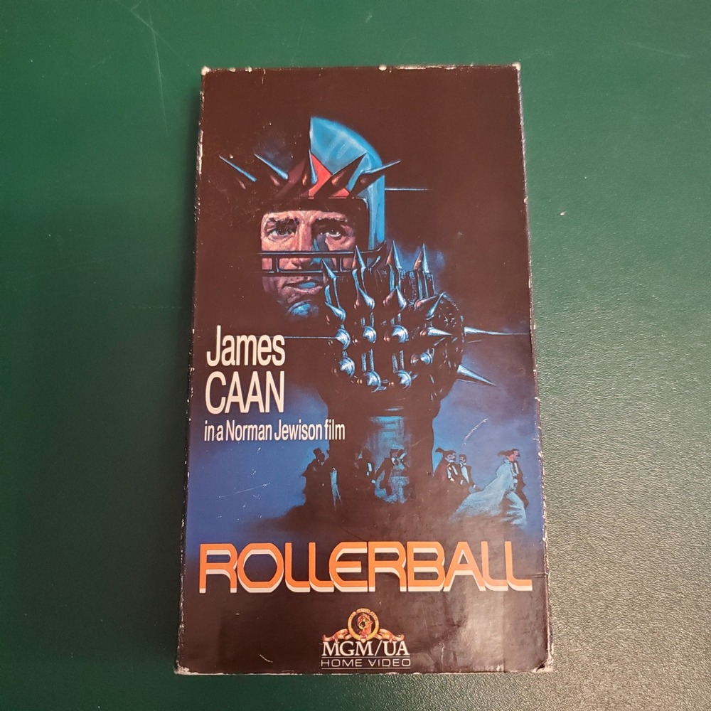 Rollerball VHS 1988 MGM/UA James Caan Sci-Fi Action Movie M300262 NTSC